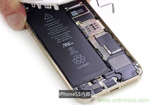 土豪金iPhone 5S拆解：內(nèi)部結(jié)構(gòu)升級，維修難度增加