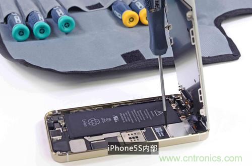 土豪金iPhone 5S拆解：內(nèi)部結(jié)構(gòu)升級，維修難度增加