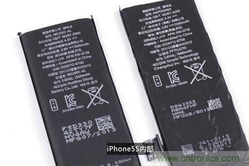 土豪金iPhone 5S拆解：內(nèi)部結(jié)構(gòu)升級，維修難度增加