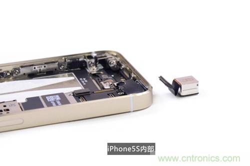 土豪金iPhone 5S拆解：內(nèi)部結(jié)構(gòu)升級，維修難度增加