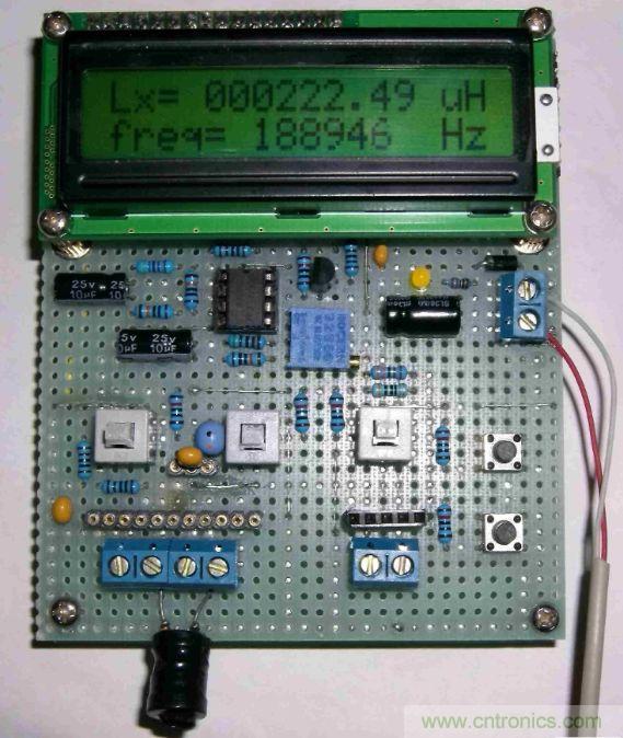DIY集電容、電感和頻率為一體的測(cè)量?jī)x器