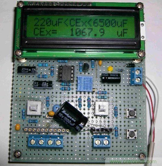 DIY集電容、電感和頻率為一體的測(cè)量?jī)x器