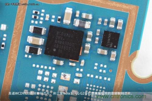WCD9320音頻解碼芯片，和Note 3以及G2上采用的一模一樣