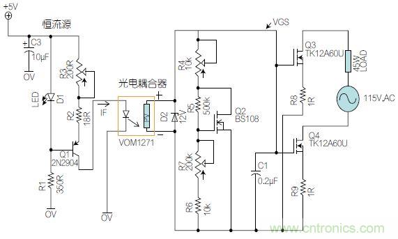 圖1：基于有源器件的線性區(qū)域進行功率控制。
