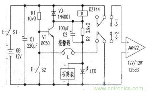 “小偷的天敵”可計時、易制作的防盜報警器設計