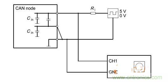  Cdiff測試原理（CANnode輸出線從上往下為CANH、CANL、GND）