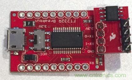  圖4：裝配好的隔離型USB-to-UART轉(zhuǎn)換器。