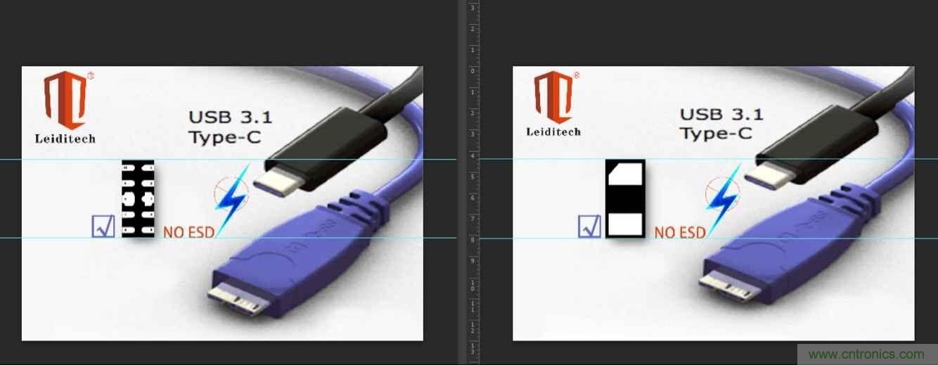 Leiditech推出超低電容ESD，用來保護USB Type-C