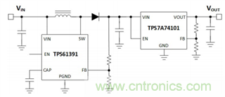 TPS61391升壓變換器，為電容麥克風(fēng)提供48V超低噪聲幻象電源