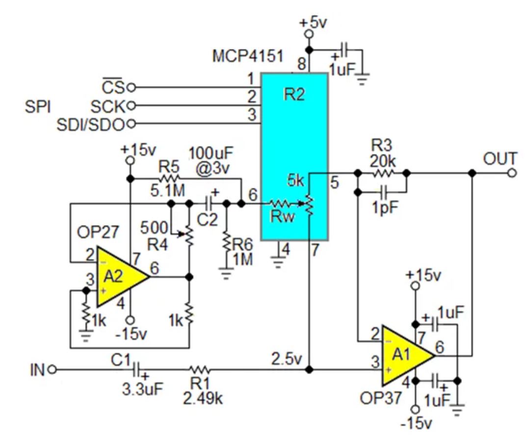 數(shù)字電位器能否代替電路中的機(jī)械電位器？