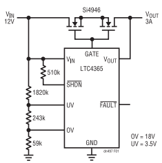 為敏感電路提供過壓及電源反接保護！